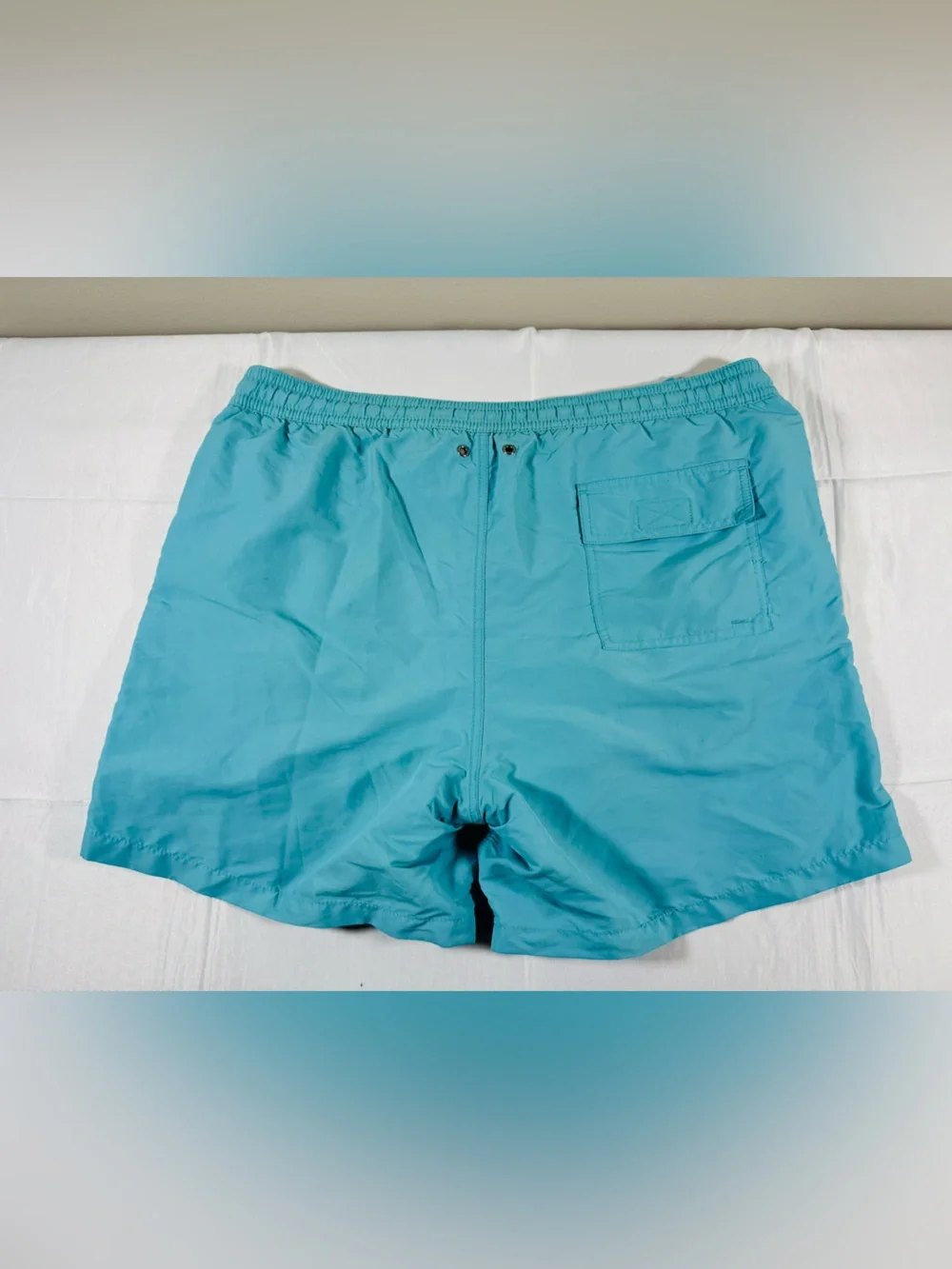 Polo by Ralph Lauren Bright Yellow Swim Trunks with Navy Label